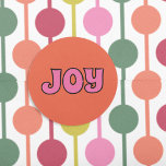 Adesivo Redondo Retro 1970s Lettering Joy Christmas Orange, cor-de<br><div class="desc">Este adesivo redondo apresenta a mensagem "JOY" soletrada em letras cor-de-rosa no estilo retrô contra o fundo laranja. Estes autocolantes são perfeitos para decorar presentes de Natal ou usar como selos de envelopes nos cartões de Natal.</div>