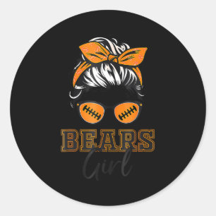 Adesivo Redondo Retro Bears Menina Conscientização da Esclerose Mú