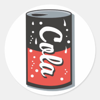 Adesivo Redondo retro cola design