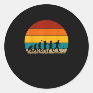 Adesivo Redondo Retro Cornhole Evolution Funny Cornhole