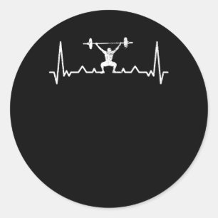 Adesivo Redondo Retrô de Presente para Arranque de Batimentos Card