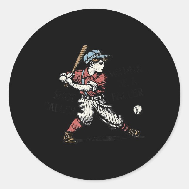 Adesivo Redondo Retro Engraçado Quer Ser Uma Chamada De Chamada De (Frente)