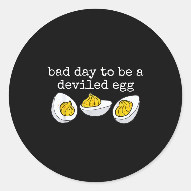 Adesivo Redondo Retro Funny Thanksgiving Dinner Bad Day To Be A De (Frente)