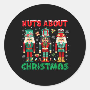 Adesivo Redondo Retro Groovy Natal 2023 Loucos Sobre Natal N