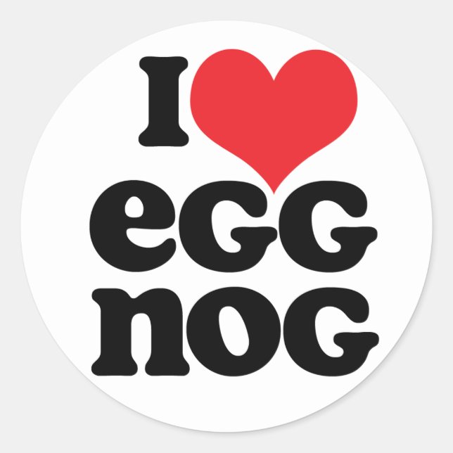 Adesivo Redondo Retro I Love Egging Stickers (Frente)