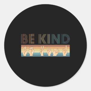 Adesivo Redondo Retro Ser Bind Deaf