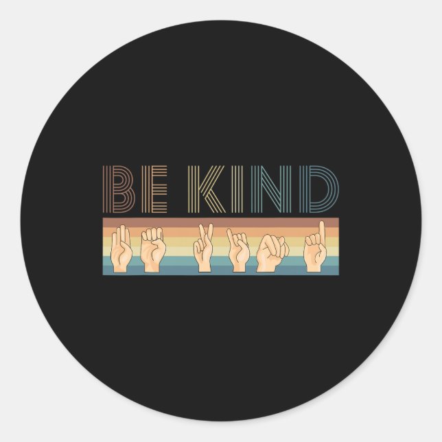 Adesivo Redondo Retro Ser Bind Deaf (Frente)