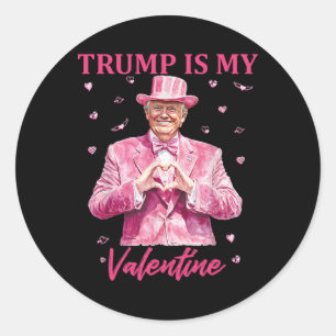 Adesivo Redondo Retro Trump É Meu Namorados Trump Valentine Dia 1