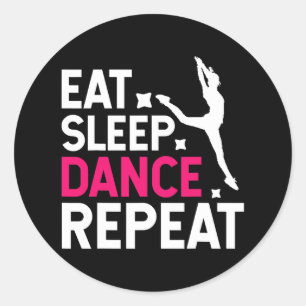 Adesivo Redondo Retro Vintage Coma Dança Repetitiva De Sono