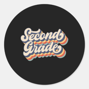 Adesivo Redondo Retro Vintage Estudante De Segundo Grau Ck Para S
