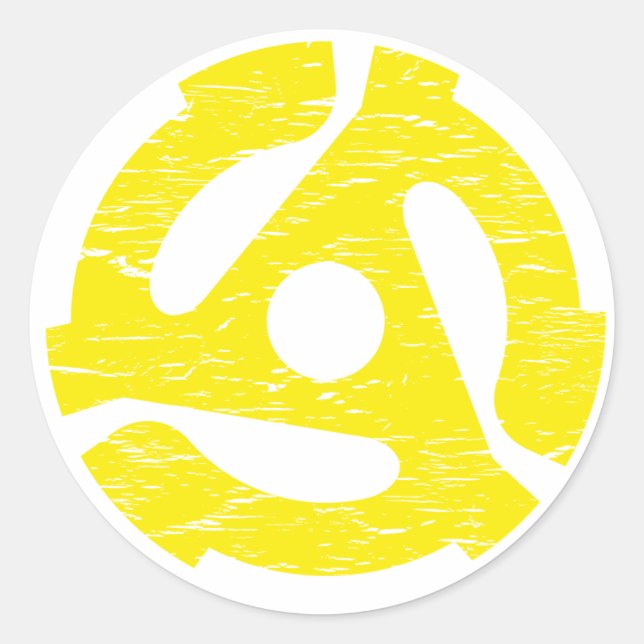 Adesivo Redondo Retrospectiva a 45 RPM (Frente)