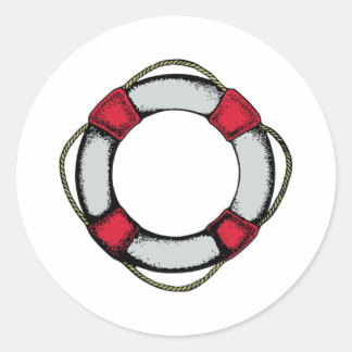 Adesivo Redondo rettungsring life saver