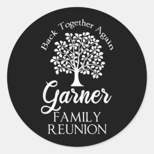 Adesivo Redondo Reunião da Família Garner Reunida Novamente Para T