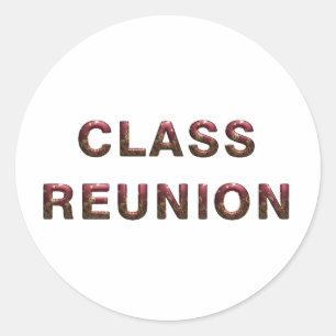 Adesivo Redondo Reunião de classe do T