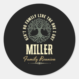 Adesivo Redondo Reunião Familiar 2025 Design de Correspondência -