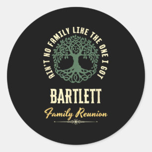 Adesivo Redondo Reunião Familiar 2025 Design de Correspondência - 