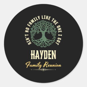 Adesivo Redondo Reunião Familiar 2025 Matching Design - Hayden