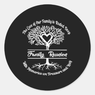Adesivo Redondo Reunião Familiar O Amor Da Nossa Família