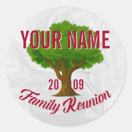 Adesivo Redondo Reunião Familiar Personalizada de Árvore Livres
