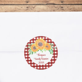 Adesivo Redondo Reunião Personalizada da Família