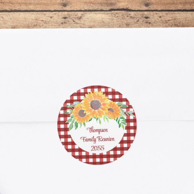 Adesivo Redondo Reunião Personalizada da Família (Criador carregado)