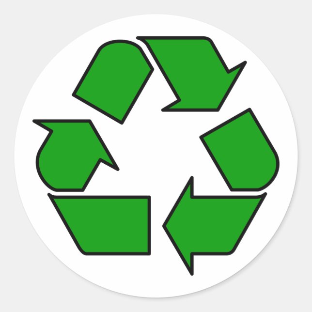 Adesivo Redondo Reutilizar & Reciclar (Frente)