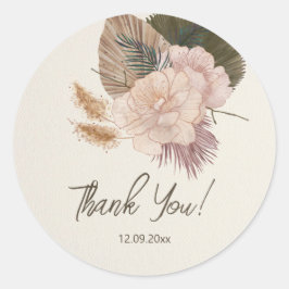 Adesivo Redondo Revelação de Gênero Moderno | Revelação minimalist