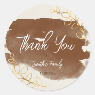 Adesivo Redondo Revelação de Gênero Moderno Revelação minimalist