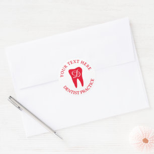 Adesivo Redondo Revestimentos de envelopes dentários do dentista