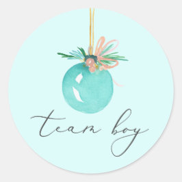 Adesivo Redondo Revisão de Gênero do Script de Enfeites de natal d