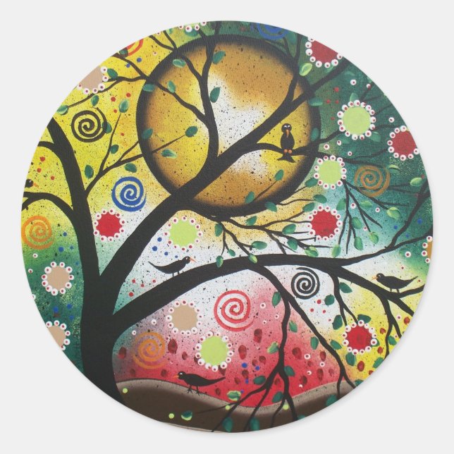 Adesivo Redondo Revolução De Cor Por Lori Everett