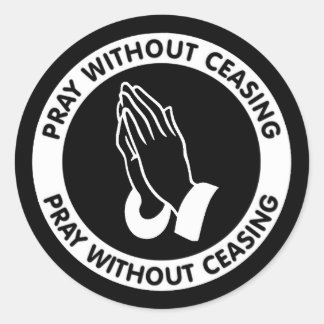 ADESIVO REDONDO REZAR SEM CESSAR