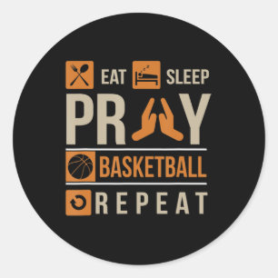 Adesivo Redondo Reze Atleta Católica para Rezar para Dormir