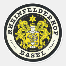 Adesivo Redondo Rheinfelderhof Basel Suiça Viagem Sticker