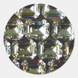 Adesivo Redondo Rhinestones - joias antigas