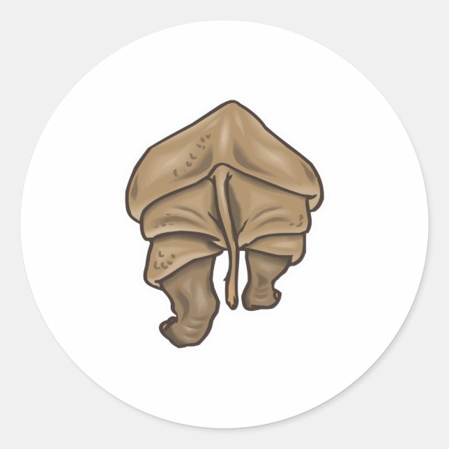 Adesivo Redondo rhino bumbum (Frente)