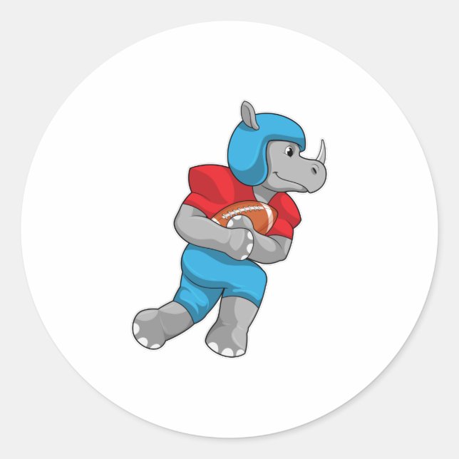 Adesivo Redondo Rhino no Futebol (Frente)
