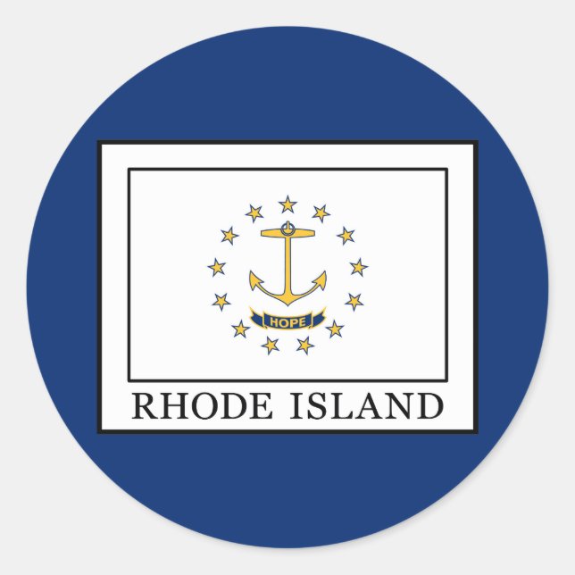 Adesivo Redondo Rhode Island (Frente)
