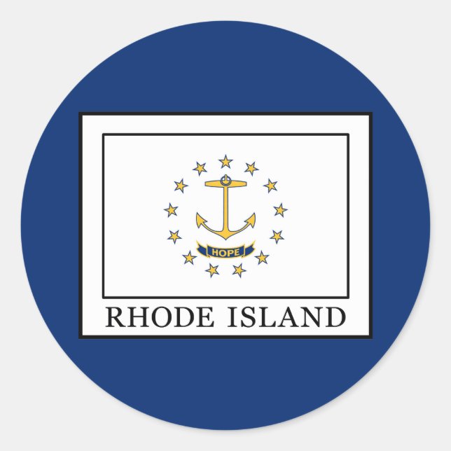 Adesivo Redondo Rhode Island (Frente)