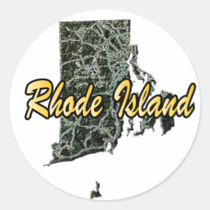 Adesivo Redondo Rhode Island