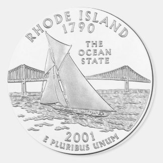 Adesivo Redondo Rhode Island