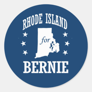ADESIVO REDONDO RHODE ISLAND PARA BERNIE SANDERS
