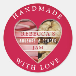 Adesivo Redondo Rhubarb e Ginger Jam