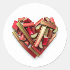 Adesivo Redondo Rhubarb Heart