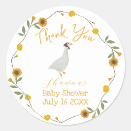 Adesivo Redondo Rhyme Enfermeiro Amarelo-Ganso