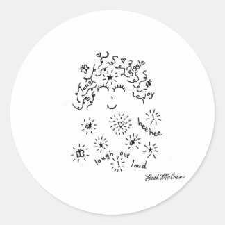 Adesivo Redondo Ria e rabisco