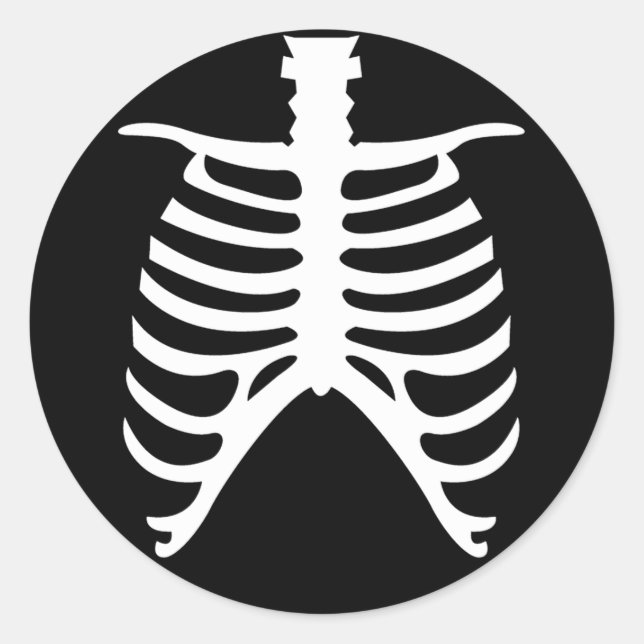Adesivo Redondo Ribcage stickers (Frente)