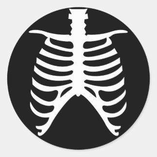 Adesivo Redondo Ribcage stickers