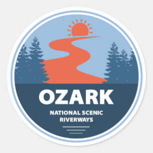 Adesivo Redondo Ribeirinhos Cênicos Ozark