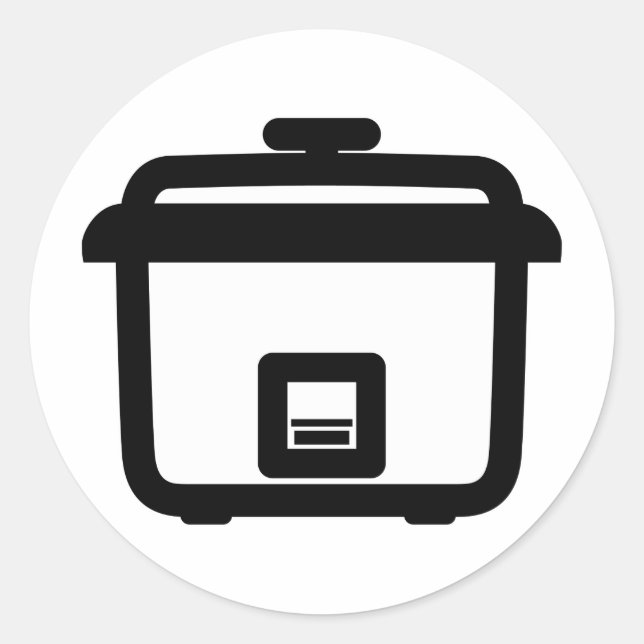Adesivo Redondo Rice Cooker ~ Aplicativo De Cozinha De Estilo Do J (Frente)